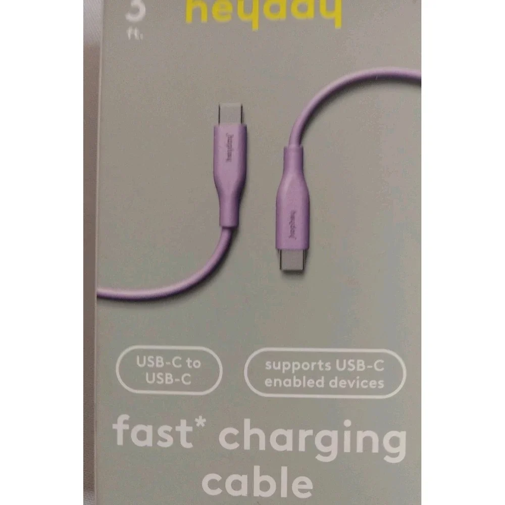 Heyday 3ft USB-C to USB-C Cable – Fast and Durable Charging